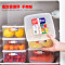 进口冰箱保鲜盒套装塑料密封盒子3个装食品水果储物盒收纳盒_21 透明4.7L*3（带手柄）