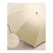 晴雨伞遇水开花黑胶伞晴雨伞荷叶边遮阳伞拱形三折折叠伞女_4 kl0177米黄色