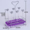 杯架晾酒杯架杯架水杯挂架创意沥水杯子架玻璃水杯茶杯倒挂架简约_9 方型弹簧水杯架紫色