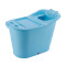 大号成人浴桶塑料洗澡桶儿童沐浴桶加厚家用浴盆浴缸可坐泡澡桶 676豪华款蓝色