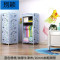 别颖单人衣柜小号宿舍可组装折叠经济型迷你布衣柜收纳简易布柜小型_2 16MM粗管卷帘畅想（牛津布
