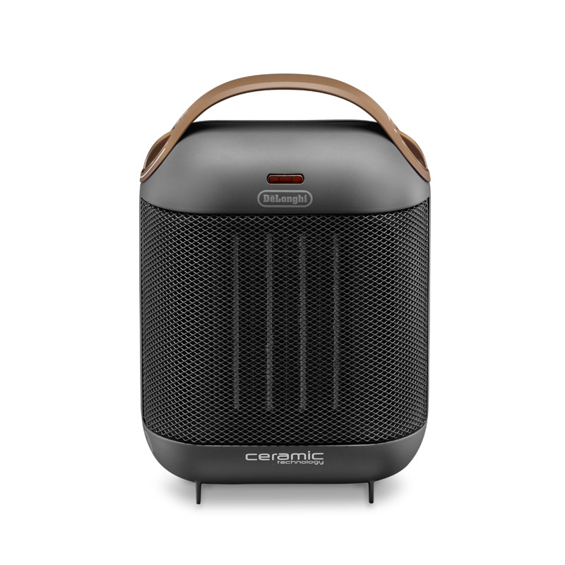 德龙（Delonghi）暖风机 HFX30C18 陶瓷暖风机取暖器家用迷你办公室冷风可调 沥青灰