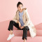 千仞岗2018新品羽绒服女韩版廓形纯色连帽休闲羽绒外套 170/L 杏仁米88008