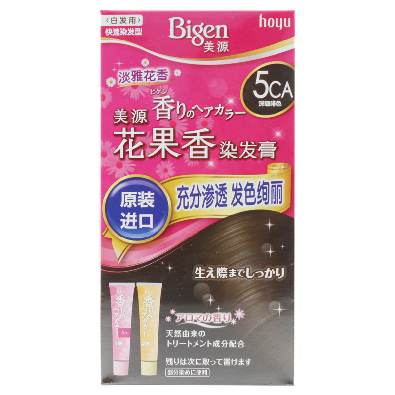 美源花果香染发膏 5CA深咖啡色