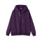 茵曼2018冬装新款连帽拼接宽松运动长袖卫衣女F1884082754 S 葡萄紫