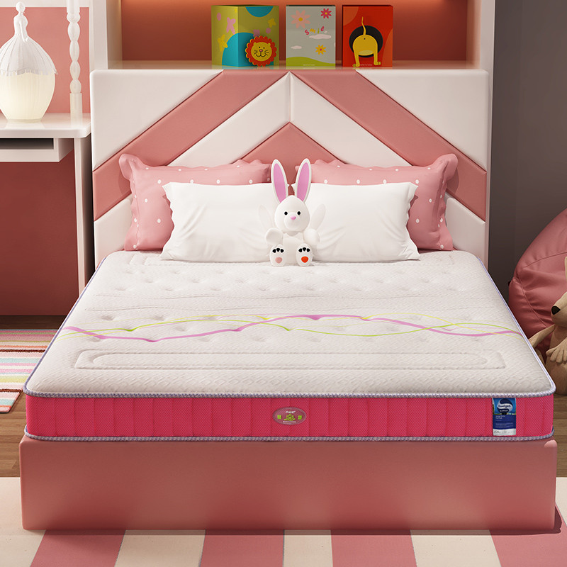 大自然 棕床垫 偏硬山棕垫 单人静音床垫 梦享 粉色 1.2米 1.5米简约现代卧室家具 1350*2000*120mm