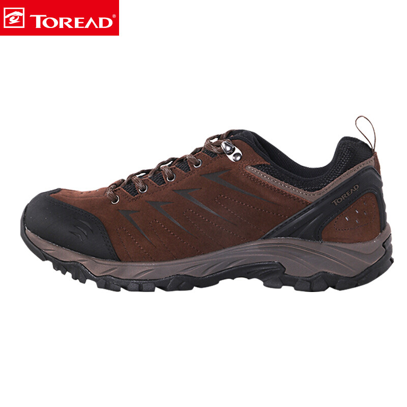 探路者(TOREAD)户外春夏男女登山徒步鞋防滑耐磨运动鞋KFAF91370/KFAF92370 43 KFAF91370-F18G野牛棕/黑色（男）