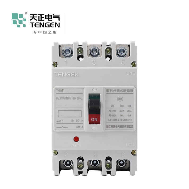 天正电气 TGM1-400 100KA 热磁式 350A 3P 手动固定式400VAC 01040074895塑壳断路器