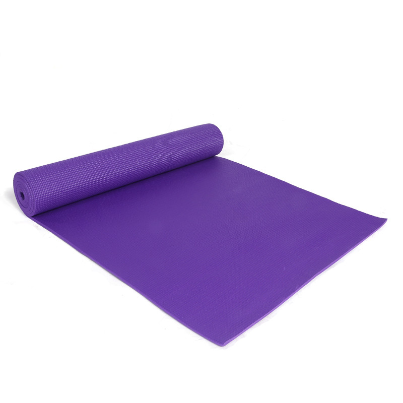 铁人加宽加厚加长瑜伽垫 双面防滑初学者健身运动垫 185*61*0.6CM紫色