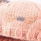 婴儿帽子春秋冬款保暖防寒套头帽男女新生儿宝宝毛线手工针织帽子 1-3岁 粉色