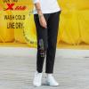 特步(Xtep)女运动长裤正品2018冬新款加绒保暖针织常规型常规款休闲卫裤运动长裤882428639038