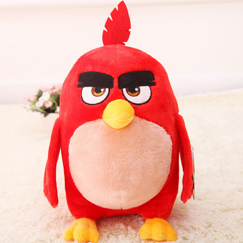 愤怒的小鸟公仔Angry Birds毛绒玩具大号布娃娃 12寸约32cm（单位：1个） 12寸小鸟公仔