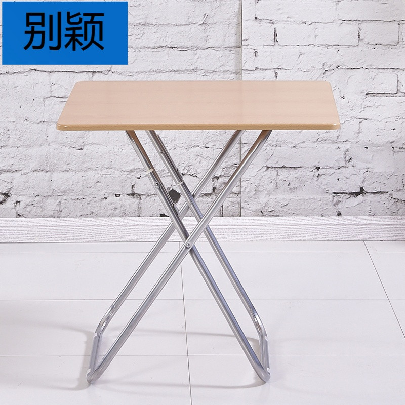 别颖简易折叠桌便携正方形餐桌摆摊桌家用吃饭桌子小圆桌阳台洽谈圆桌_1 70*70*71(方桌)