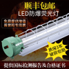 国标LED防爆灯隔爆型荧光灯1*40W单管2*40W双管防潮灯三防日光灯 0.6m单管led光源10w 默认尺寸