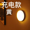 小夜灯泡led充电楼道节能光控声控过道衣柜吸顶走廊人体感应自动 人体感应款黄光1个