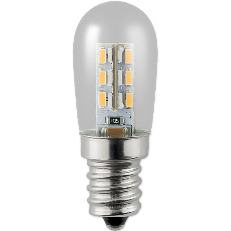 LED小灯泡E12/E14螺口暖黄白光冰箱灯微波炉灯油烟机灯缝纫机灯泡E14-LED冰箱泡 默认尺寸 E14-LED灯泡(PC款)