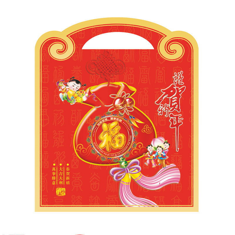300g礼包手提袋31x42 新年节庆装饰用品SCP-2163（此为单个价，起订500个不足起订量不发）