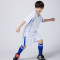 新款儿童足球服套装男女定制短袖足球训练班服小孩学生球衣队服夏_2_5 XL 白色