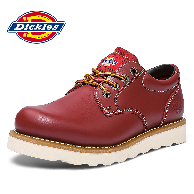 Dickies男鞋2019春低帮工装鞋潮流时尚男鞋欧美风鞋子163M50LXS40 红色 41码