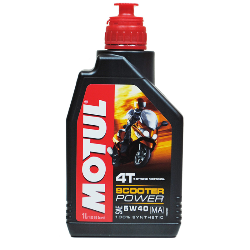 摩特（MOTUL）5W-40 SCOOTER POWER 4T全合成摩托车机油润滑油踏板专用 5W-40 SL级 1L