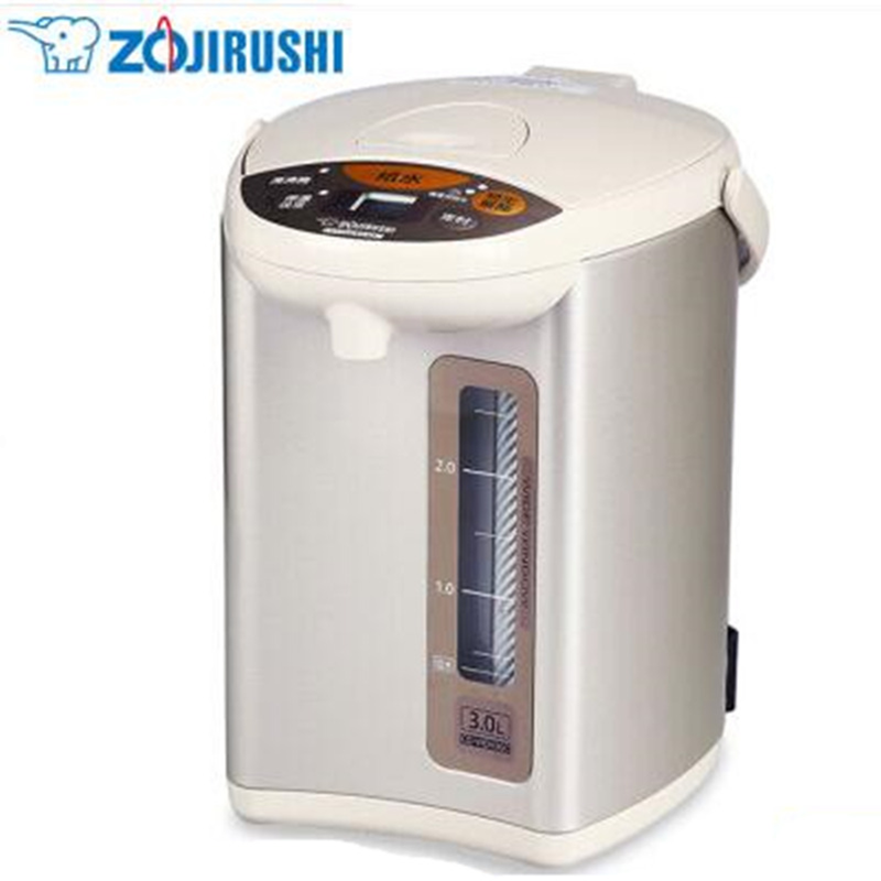 象印(ZO JIRUSHI) CD-WDH30C-CM 日本象印正品家用保温电热水瓶不锈钢快速加热电热水壶 金属米色