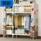 别颖简易衣柜加粗加固钢管布衣柜塑料组装衣橱牛津布单双人收纳布衣柜 1.3米告白气球