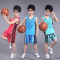 包邮男童运动套装2018年夏新款中大童背心套装迷彩篮球服_1 XS码建议125-135CM 红色