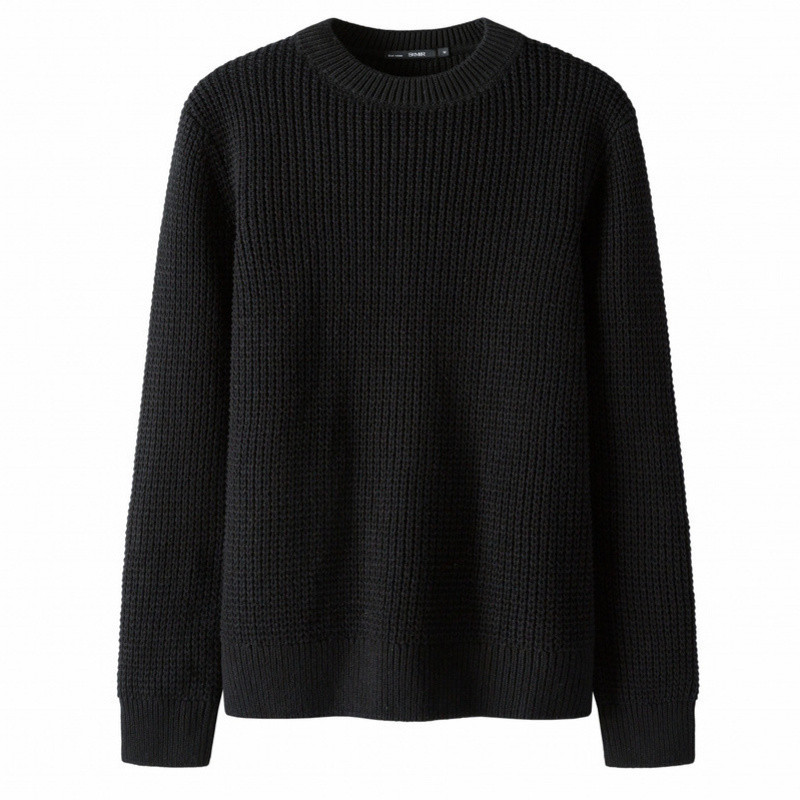 Semir森马男士针织衫14077071101 185/100A/XXL 黑色9000