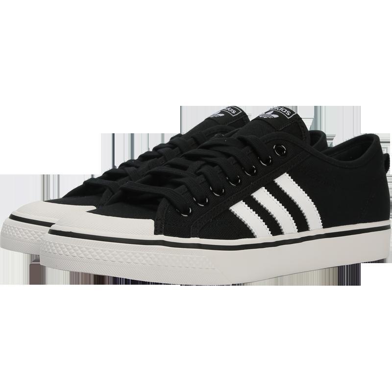 adidasOriginals阿迪三叶2018中性NIZZA三叶系列休闲鞋B37856_1 黑色 42码
