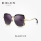 BOLON暴龙2018新款蝶形偏光太阳镜明星同款时尚墨镜女的眼镜BL6052 C10黑金色