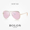 BOLON暴龙2018新款金属复古镜框太阳镜通用墨镜BL7017王俊凯同款 A65金粉色