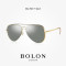 BOLON暴龙2018新款金属复古镜框太阳镜通用墨镜BL7017王俊凯同款 D61金灰色