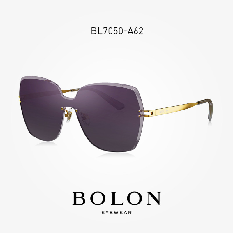 BOLON暴龙方形太阳镜男女时尚个性的墨镜BL7050王俊凯同款 BL7050A62