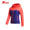 特步官方女子运动上衣冬季新款时尚潮流羽绒服女款舒适轻便厚外套 XS 桔红