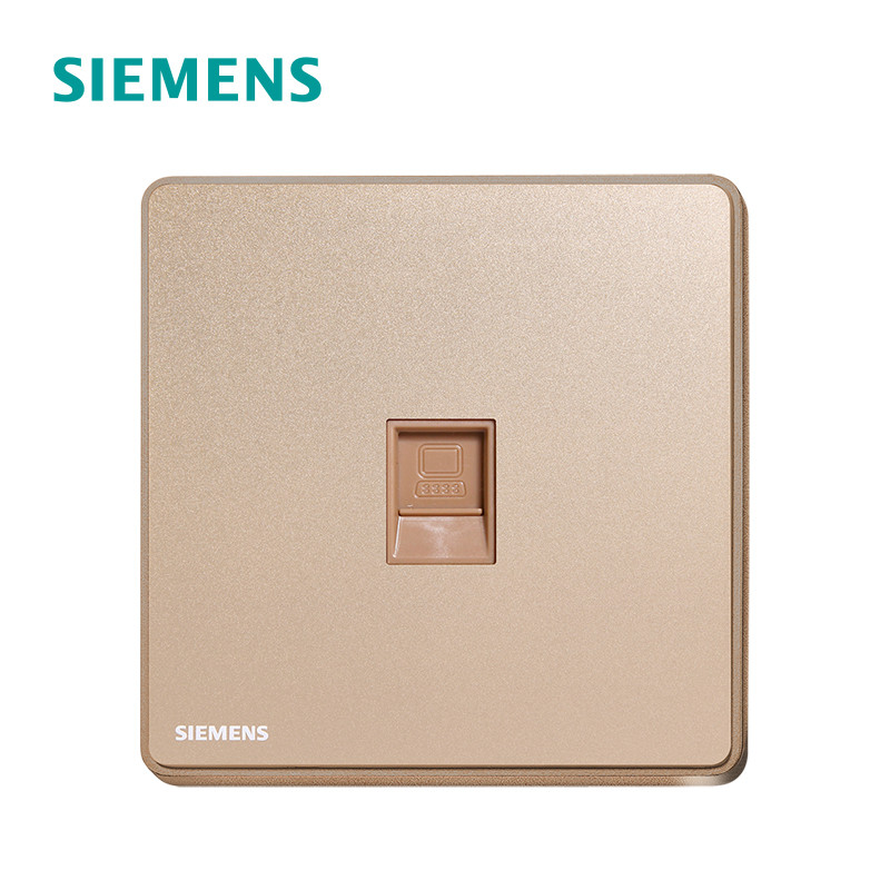 西门子（SIEMENS）睿致玫瑰金86型家用开关电源插座五孔USB一开带16A空调墙壁 电脑 睿致玫瑰金系列