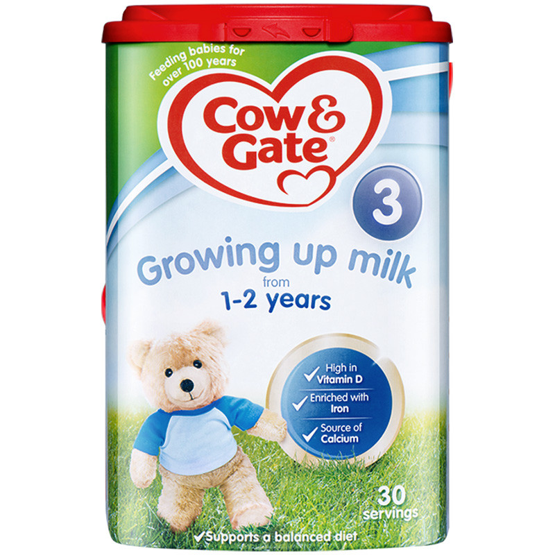 英国牛栏三段配方婴幼儿奶粉易乐罐 1-2岁 800g/罐