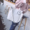 桂兰珊（Guilanshan）韩版斜跨帆布包女学生文艺单肩包ins原宿风手提包ulzza 深蓝笑脸
