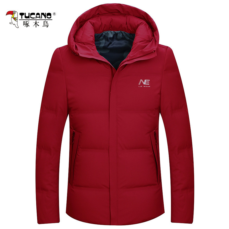 TUCANO/啄木鸟男装 冬季新品中年男士休闲商务防寒保暖羽绒服 190 红色