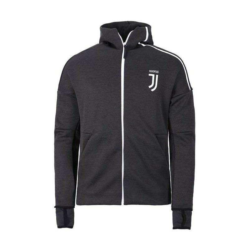 阿迪达斯2018秋季新款男装连帽足球服运动服保暖夹克外套DS8856 2XL DS8856