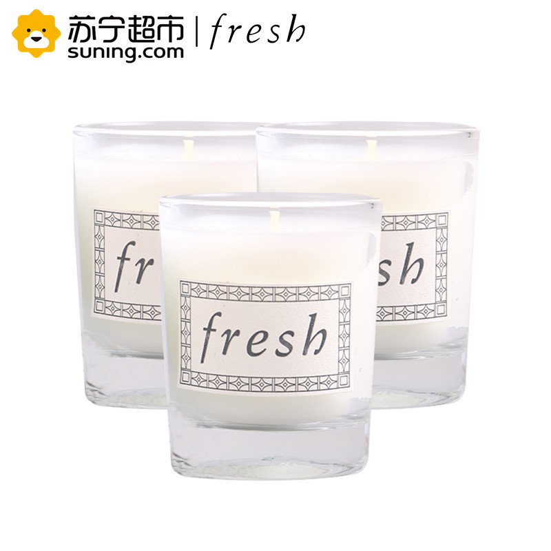 馥蕾诗(FRESH)清酒微醺香蜡烛30g*3个一组 香氛蜡烛