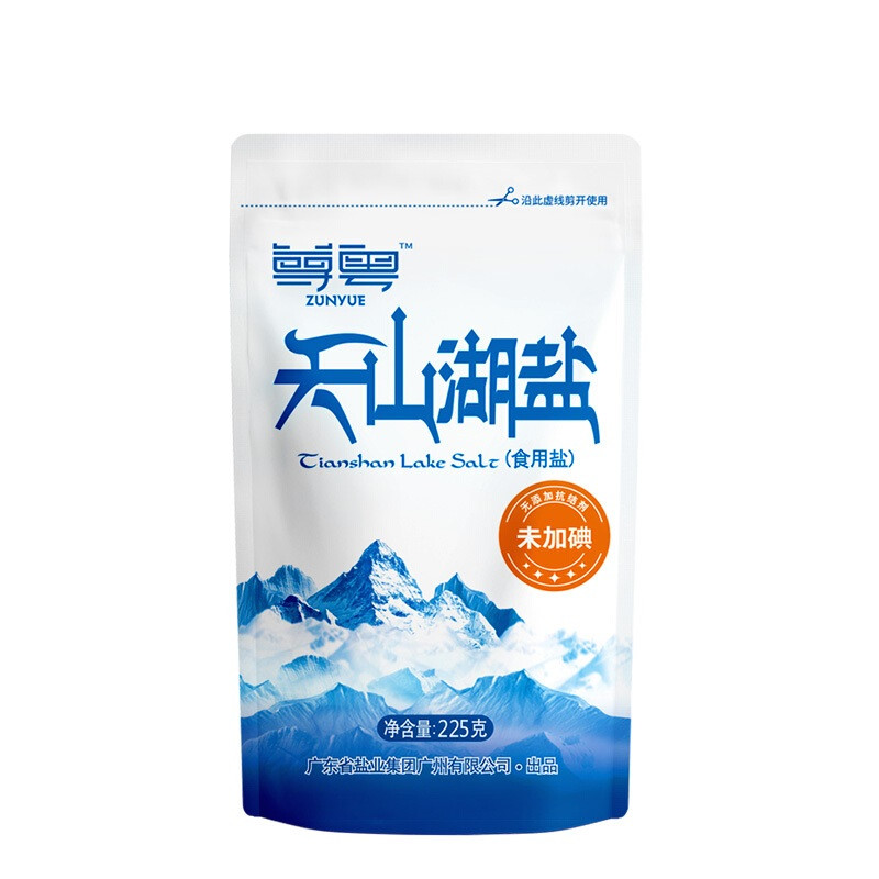 尊粤牌天山湖盐(未加碘)225g