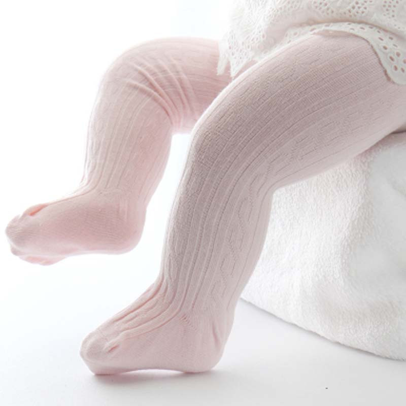 婴儿打底裤春秋薄款宝宝连裤袜秋女0-1岁3潮儿童女童连体大PP通用简约婴童袜裤 3-12个月（65-80CM） 粉色裤袜【闭档】