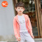 韩国VVC 儿童防晒衣夏季超薄防晒外套防紫外线透气亲子连帽防晒服 均码 淡蓝色-小童（1-7周岁）