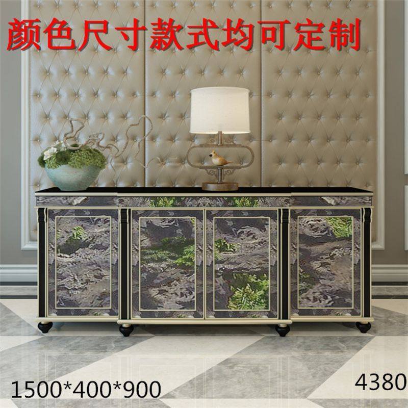 玄关柜现代简约进鞋柜实木新中式餐边柜储物酒柜客厅装饰隔断柜 整装_XGG05_框架结构