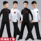 男童男孩拉丁练功服少儿儿童舞蹈服装演出比赛考级标准规定形体服_2_0 170码适合身高157-167 单买R10黑绒衣