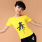儿童舞蹈服装女童练功服少儿拉丁舞服装幼儿短袖演出服夏季套装_1_8 170cm A2黑色+6078黑裙桃红边
