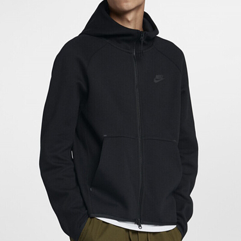 NIKE耐克男装 2018秋季新款TECH FLEECE FULL-ZIP休闲运动连帽夹克外套 928484-052 928484-010 M