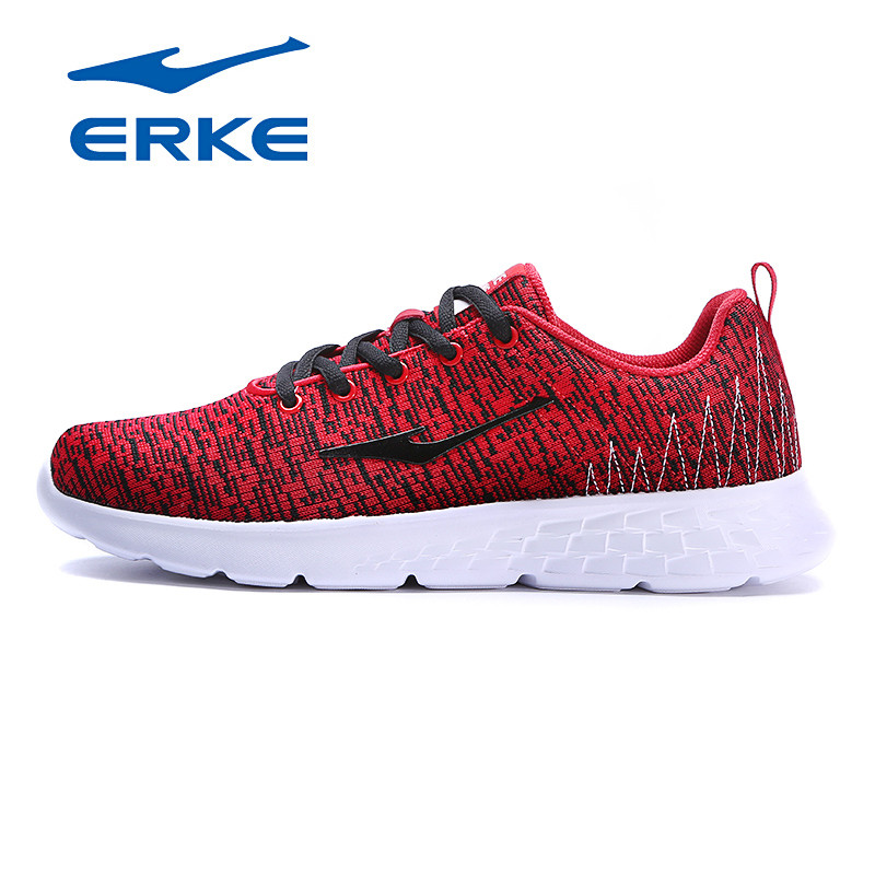 【热销爆款】鸿星尔克（ERKE）2018运动鞋简约男款跑步鞋休闲舒适跑鞋男鞋11118114048 大红 40码