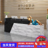 仿大理石收银台柜台简约前台接待台便利店定制转角吧台桌收银台_852_927 仿理石亚光右高专拍（备注款式）_320x60x100cm