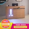 中式收银台复古吧台桌理发水果店超市美容院柜台仿古简约现代烤漆_641_845 红木色_180x60x100cm